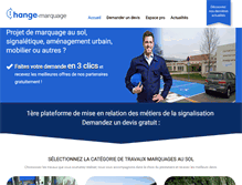 Tablet Screenshot of marquage-au-sol.fr